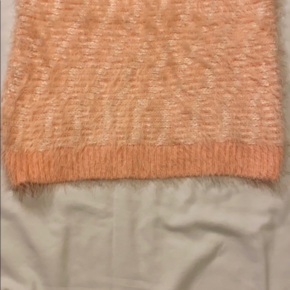 Papaya “Fuzzy” Peach Sweater - Picture 11 of 14